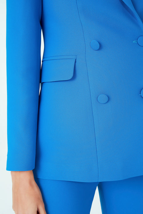 DOUBLE BREASTED JACKET TURQUOISE - Barrus London